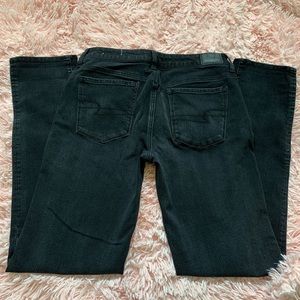 Black washed look straight leg size 10 long